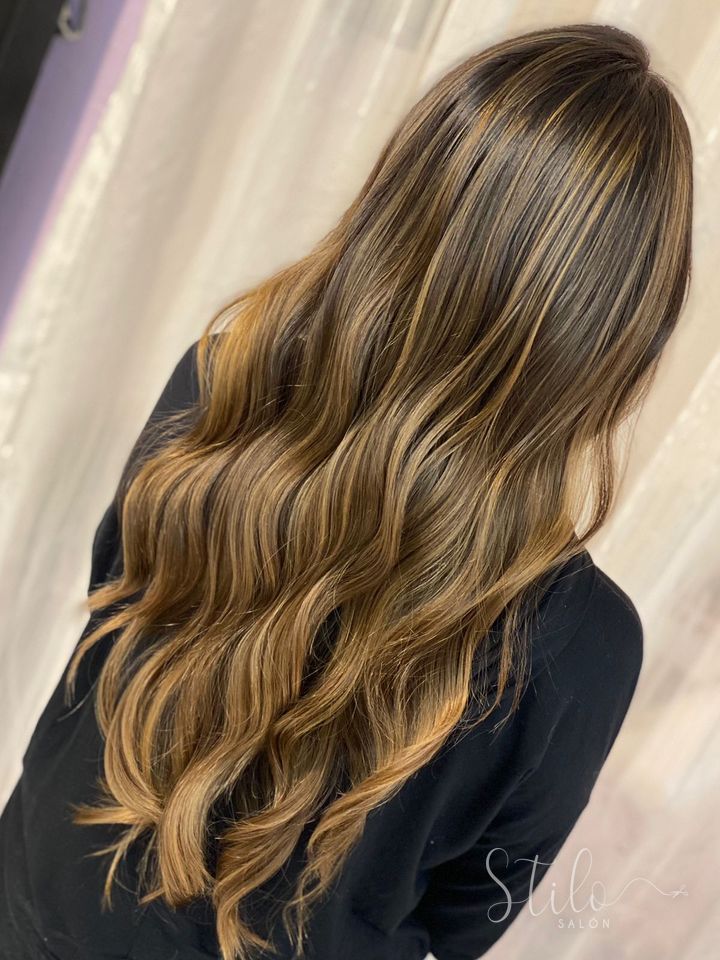 Balayage done at Stilo Salón, Roma Norte, Mexico City