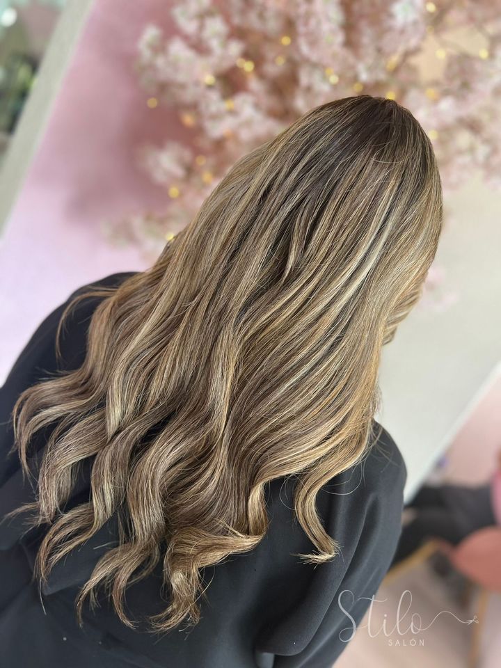 Balayage done at Stilo Salón, Roma Norte, Mexico City