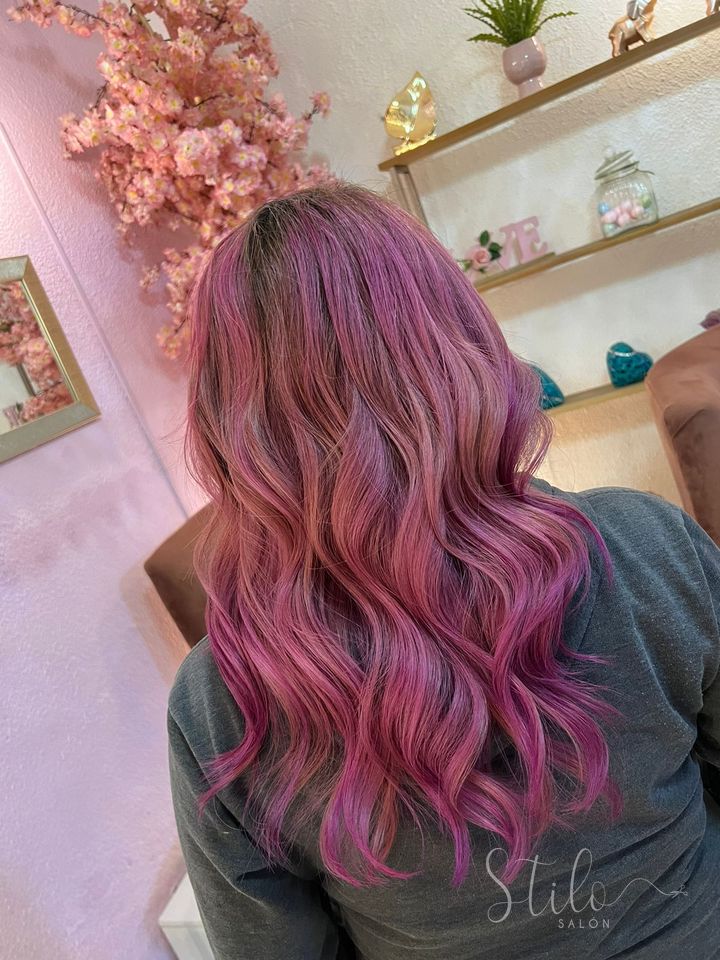 Fantasy color done at Stilo Salón, Roma Norte, Mexico City
