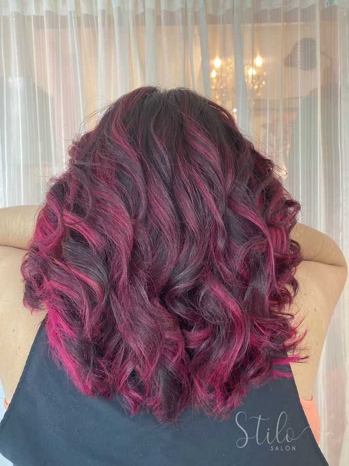 Fantasy color done at Stilo Salón, Roma Norte, Mexico City