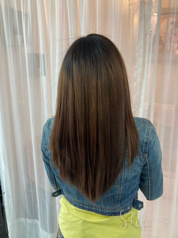 Color & smoothing done at Stilo Salón, Roma Norte, Mexico City