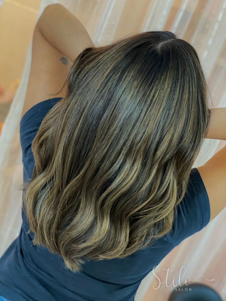 Balayage done at Stilo Salón, Roma Norte, Mexico City