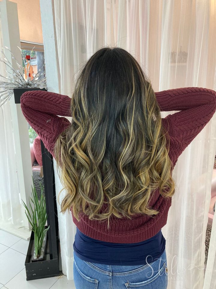Balayage done at Stilo Salón, Roma Norte, Mexico City