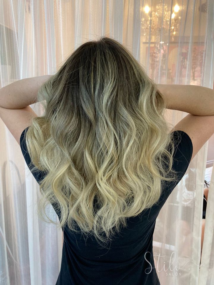 Balayage done at Stilo Salón, Roma Norte, Mexico City