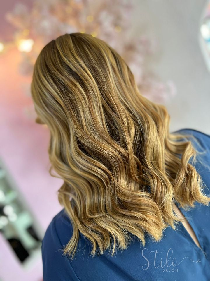 Balayage done at Stilo Salón, Roma Norte, Mexico City