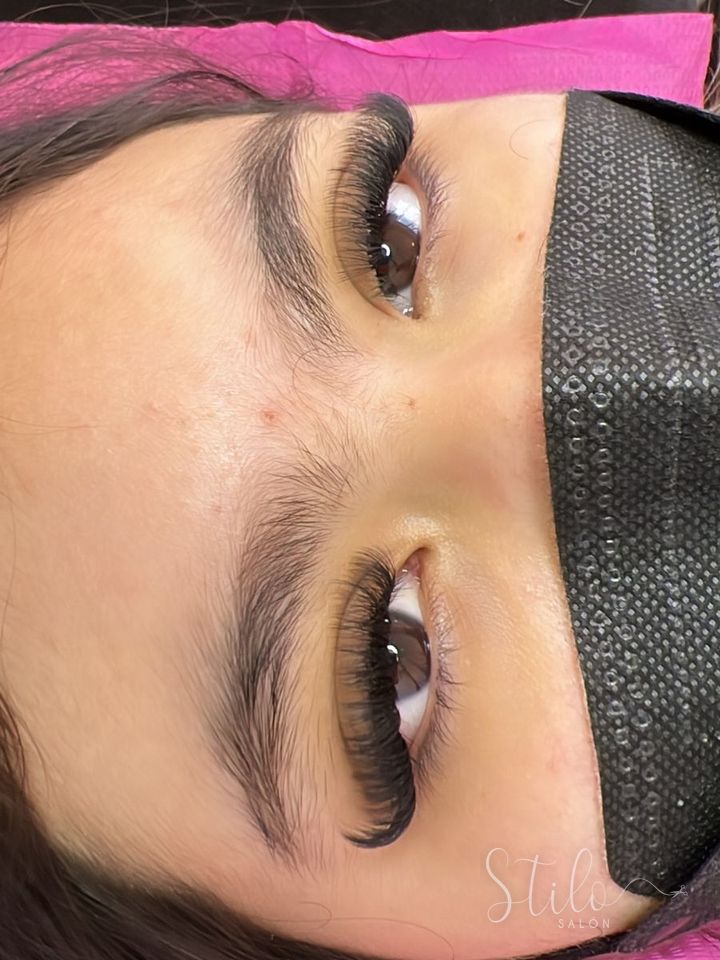 Lash extensions done at Stilo Salón, Roma Norte, Mexico City