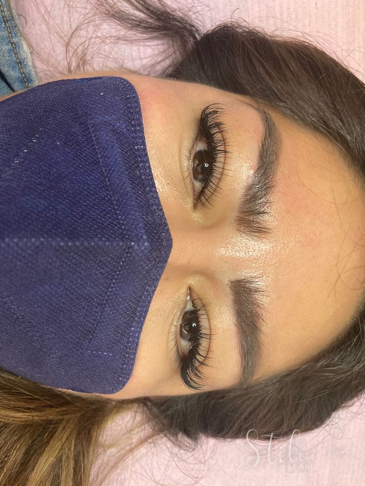 Lash extensions done at Stilo Salón, Roma Norte, Mexico City