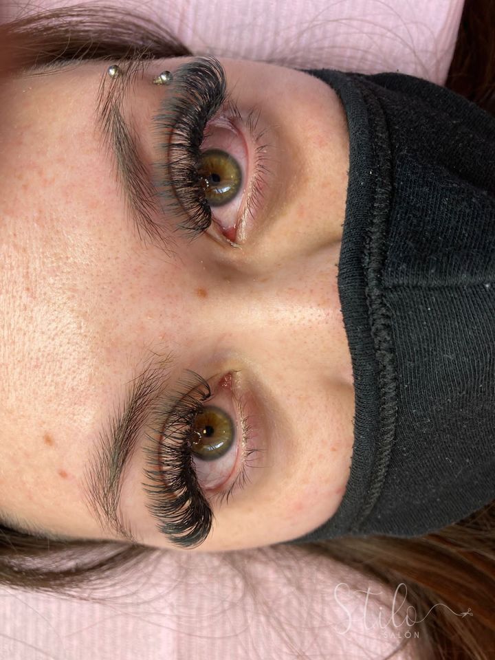 Long, open eyelash extensions, Stilo Salón Roma Norte