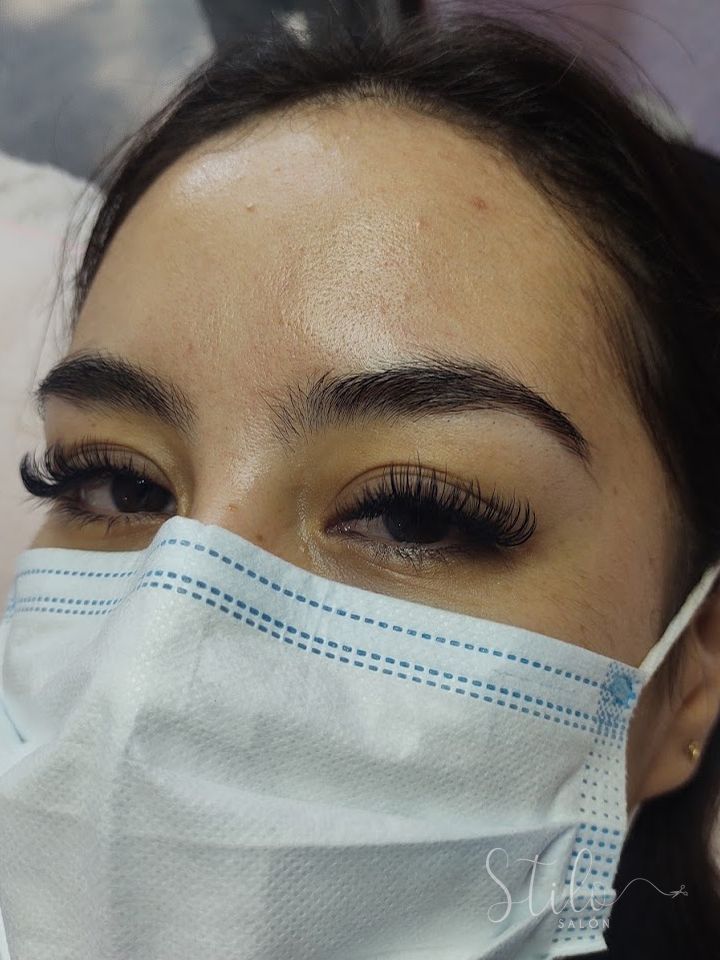 Lash extensions done at Stilo Salón, Roma Norte, Mexico City