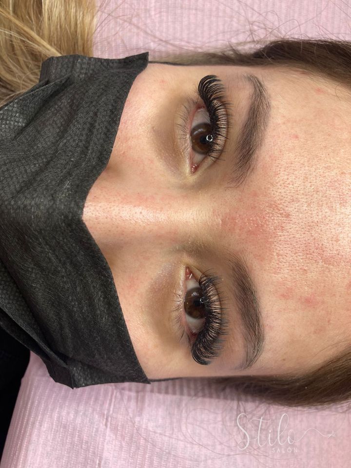 Lash extensions done at Stilo Salón, Roma Norte, Mexico City