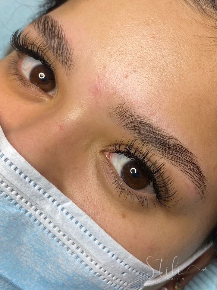 Lash extensions done at Stilo Salón, Roma Norte, Mexico City